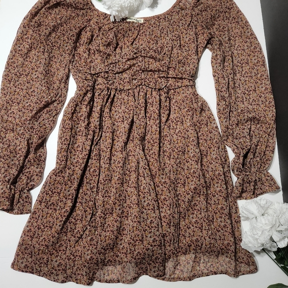 Inspired Hearts Dresses & Skirts - Cute Floral Off the Shoulder Dress